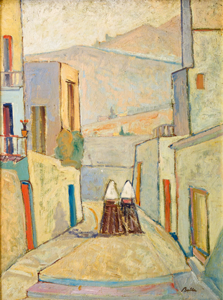 1956 - Le due monache (olio)