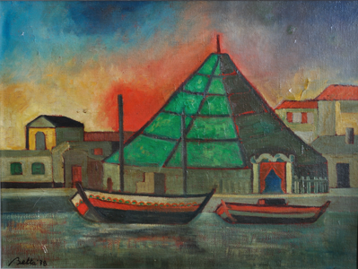 1978 - Circo sul mare (olio)