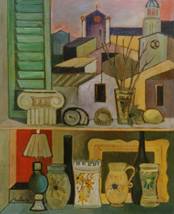 1978 - Natura morta su Ortigia (olio)