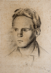 1944 - Autoritratto (carboncino)